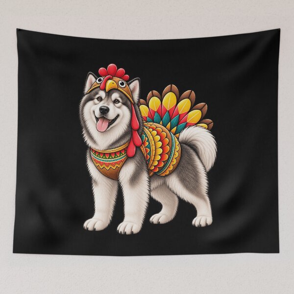 Item preview, Funny Alaskan Malamute Turkey Costume Thanksgiving Dog Lover designed and sold by rafaeltto.