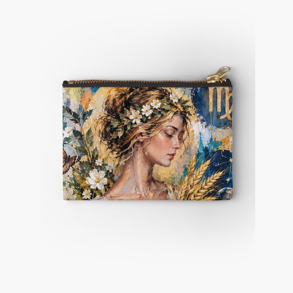 Item preview, Virgo Zodiac Painting – Celestial Maiden Astrology Art designed and sold by GalleryKauffeld.