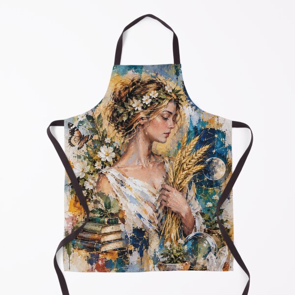Item preview, Virgo Zodiac Painting – Celestial Maiden Astrology Art designed and sold by GalleryKauffeld.