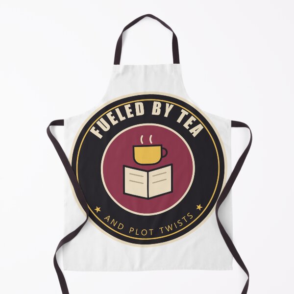 Item preview, Fueled by Tea and Plot Twists – Book Lover Badge designed and sold by Gabtrex.