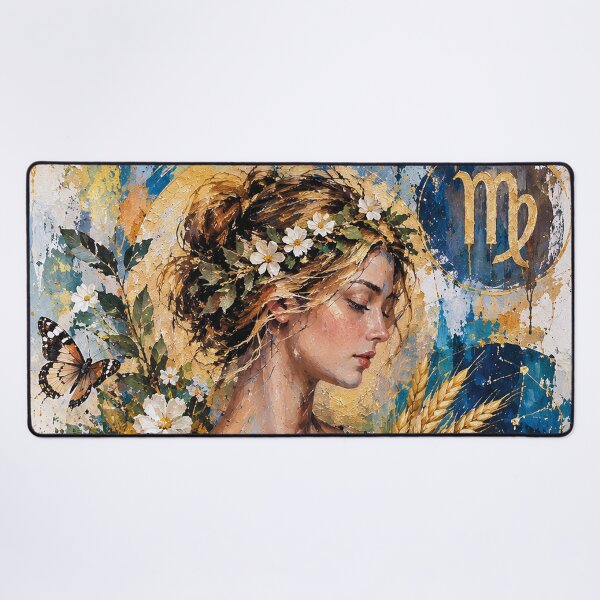 Item preview, Virgo Zodiac Painting – Celestial Maiden Astrology Art designed and sold by GalleryKauffeld.