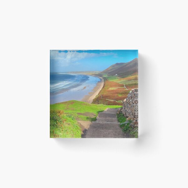 Item preview, Steep Path down to Rhossili Bay, Wales designed and sold by Violaman.