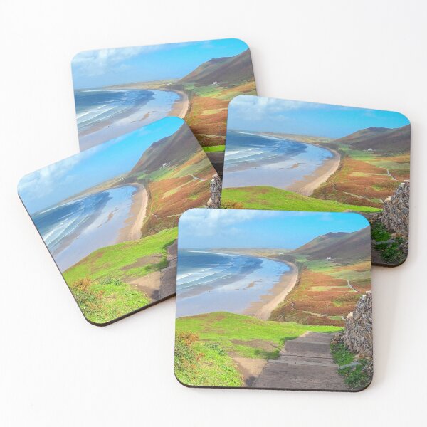 Item preview, Steep Path down to Rhossili Bay, Wales designed and sold by Violaman.