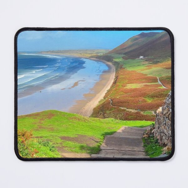Item preview, Steep Path down to Rhossili Bay, Wales designed and sold by Violaman.