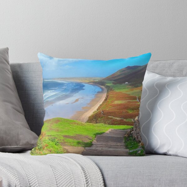 Item preview, Steep Path down to Rhossili Bay, Wales designed and sold by Violaman.