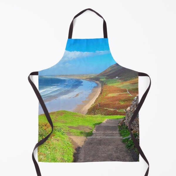 Item preview, Steep Path down to Rhossili Bay, Wales designed and sold by Violaman.