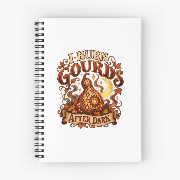Item preview, I Burn Gourds After Dark Illustrated Halloween Gourd designed and sold by UrbanCanvvas.