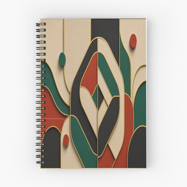 Item preview, Abstract Bird Love Heart - Mid Century Modern Geometric Pattern Art designed and sold by Breezes-of-Ida.