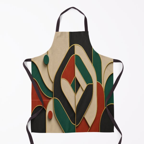 Item preview, Abstract Bird Love Heart - Mid Century Modern Geometric Pattern Art designed and sold by Breezes-of-Ida.