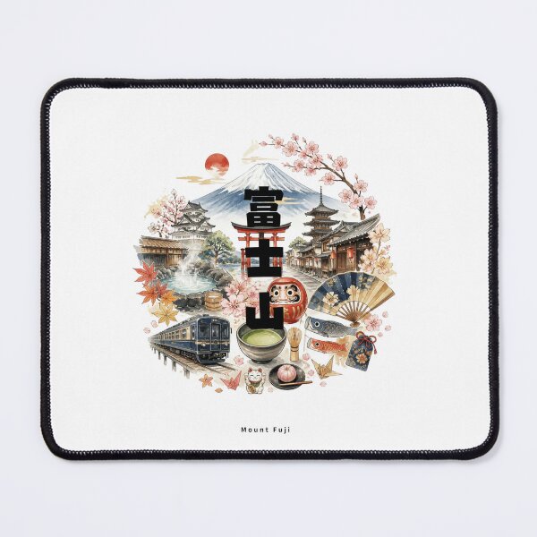 Item preview, Fujisan - Mount Fuji | Japan Travel Memories Collage | Japanese Design designed and sold by JapanMemoir.