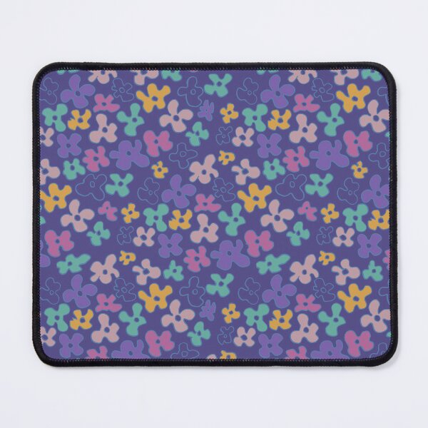 Item preview, Dark violet floral multi color pattern designed and sold by fishcard.