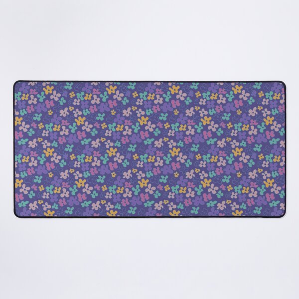 Item preview, Dark violet floral multi color pattern designed and sold by fishcard.