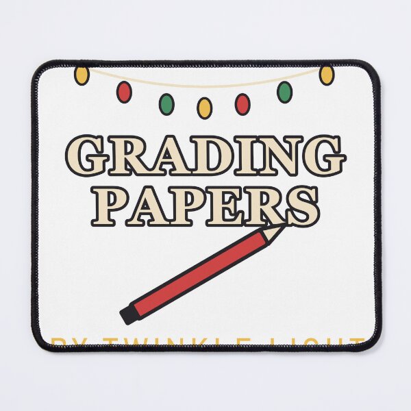 Item preview, Grading Papers by Twinkle Light – Teacher Christmas designed and sold by Gabtrex.