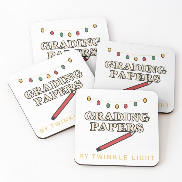 Item preview, Grading Papers by Twinkle Light – Teacher Christmas designed and sold by Gabtrex.