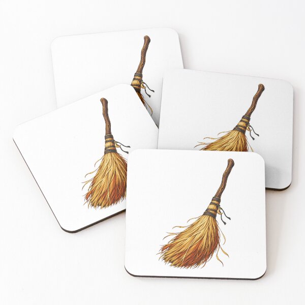 Item preview, Halloween Broomcorn Besom Maker Hand Bound Broom designed and sold by UrbanCanvvas.