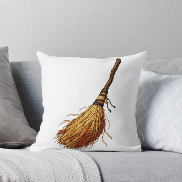 Item preview, Halloween Broomcorn Besom Maker Hand Bound Broom designed and sold by UrbanCanvvas.