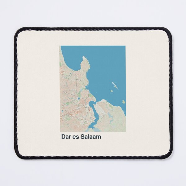 Item preview, Dar es Salaam Minimalistic Map Art designed and sold by MapsNerd.