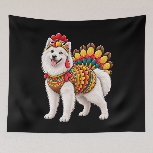 Item preview, Funny American Eskimo Turkey Costume Thanksgiving Dog Lover designed and sold by rafaeltto.