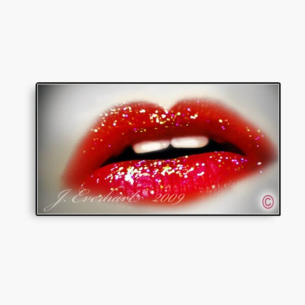 ♥♥♥~~~Lips~~~...♥♥♥ Canvas Print