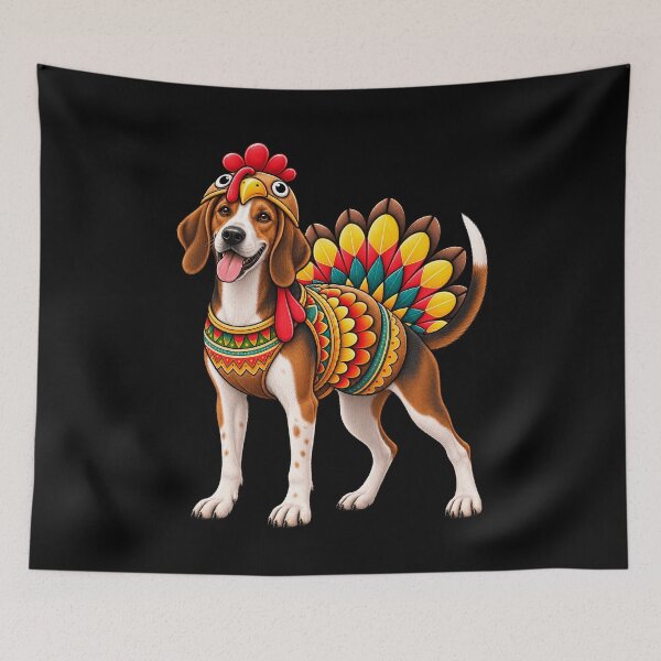 Item preview, Funny American Foxhound Turkey Costume Thanksgiving Dog Lover designed and sold by rafaeltto.