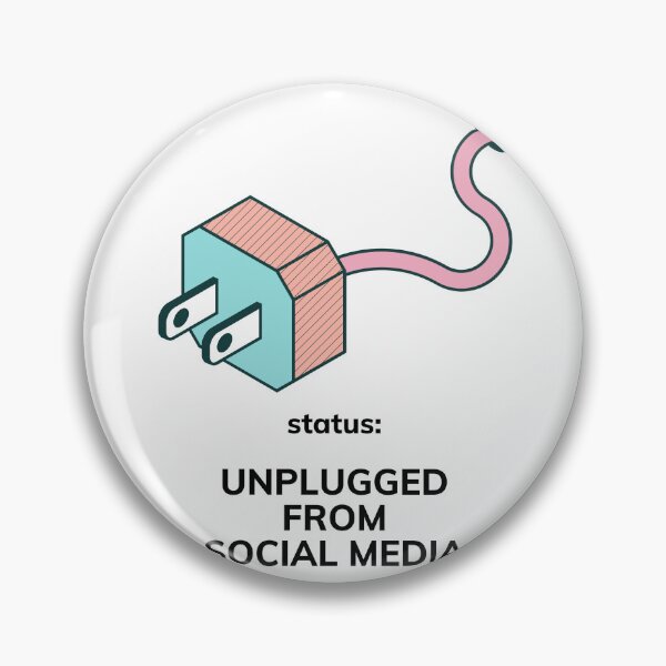 Item preview, Status Unplugged From Social Media Funny designed and sold by Mr besho.