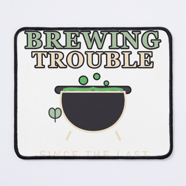 Item preview, Brewing Trouble Since the Last Full Moon – Witchy Cauldron designed and sold by Gabtrex.