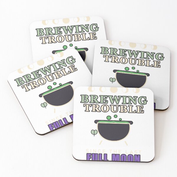 Item preview, Brewing Trouble Since the Last Full Moon – Witchy Cauldron designed and sold by Gabtrex.
