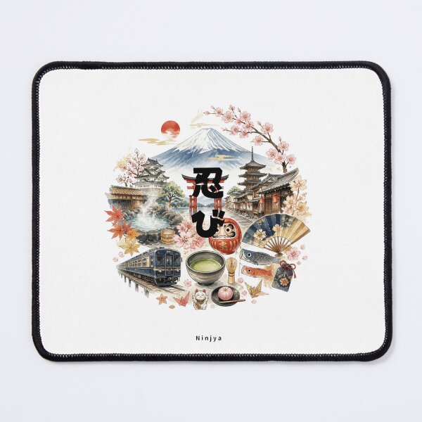 Item preview, Shinobi - Ninja | Japan Travel Memories Collage | Japanese Design designed and sold by JapanMemoir.
