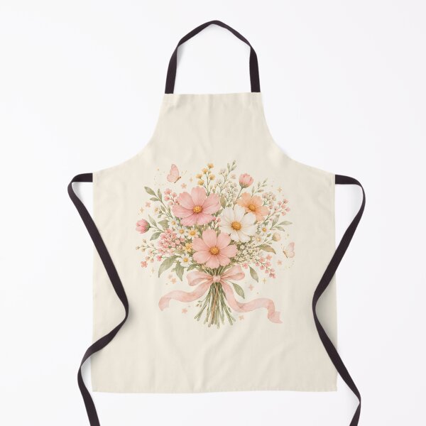 Item preview, Pastel Wildflower Bouquet with Butterflies – Cottagecore Watercolor Floral designed and sold by looplandger.