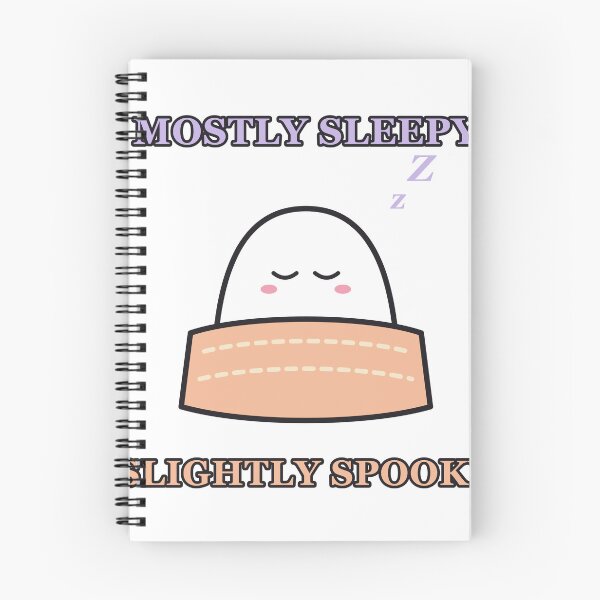 Item preview, Mostly Sleepy Slightly Spooky – Cute Ghost in Blanket designed and sold by Gabtrex.