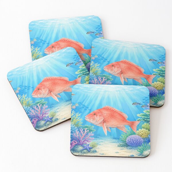 Item preview, Great Barrier Reef with Red Emperor and Shark designed and sold by Kestrelle.