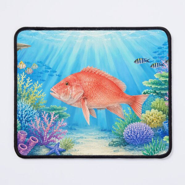 Item preview, Great Barrier Reef with Red Emperor and Shark designed and sold by Kestrelle.
