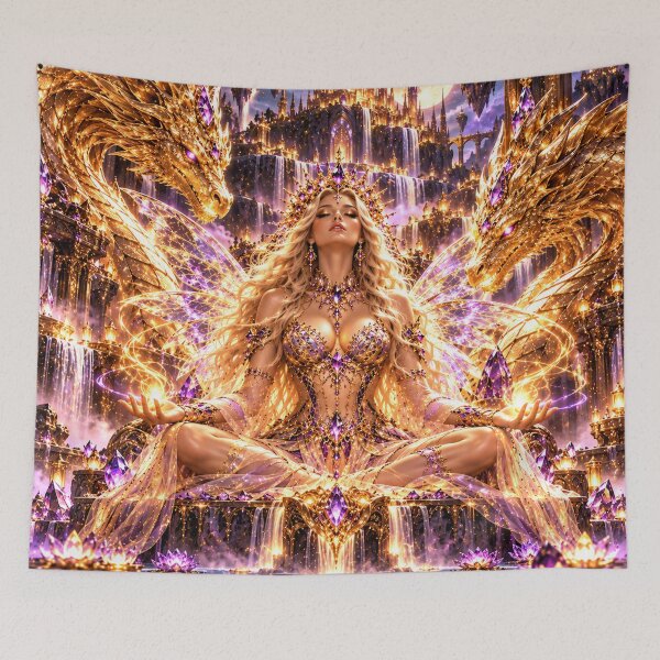 Item preview, Dragon Fairy Queen of the Moonlit Palace designed and sold by PurvaNimfaMagic.