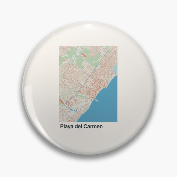 Item preview, Mapa minimalista de Playa del Carmen designed and sold by MapsNerd.