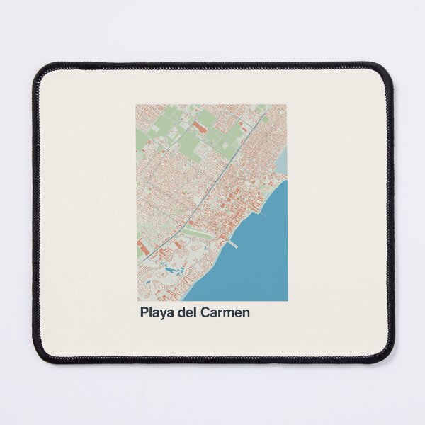 Item preview, Playa del Carmen Minimalistic Map Art designed and sold by MapsNerd.