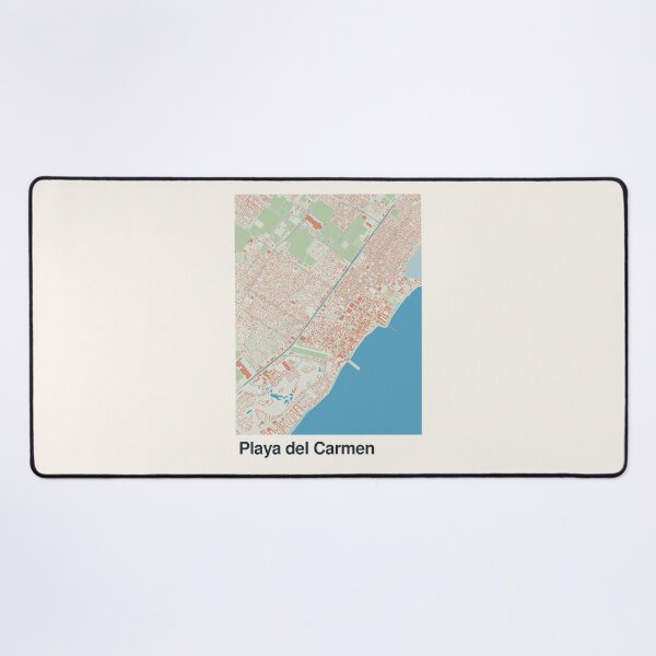 Item preview, Playa del Carmen Minimalistic Map Art designed and sold by MapsNerd.