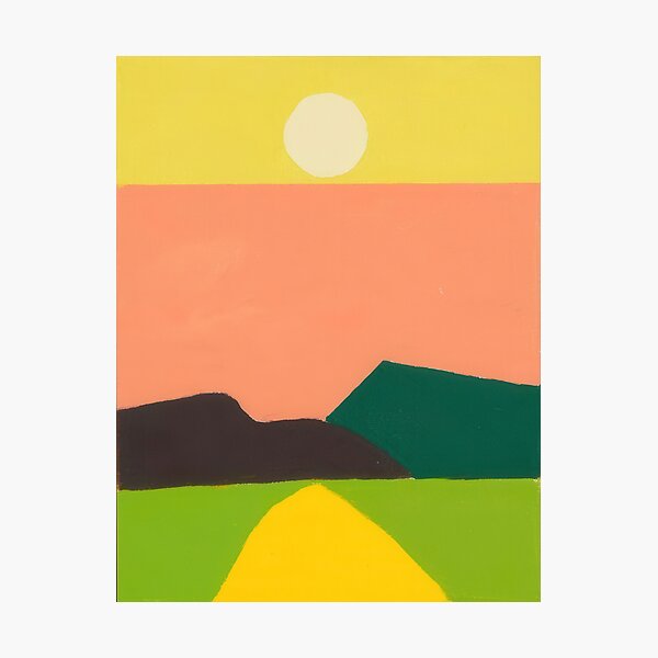 Item preview, Etel Adnan art - Etel Adnan artist - Etel Adnan painting - Etel Adnan abstract art - Etel Adnan landscape designed and sold by AnreatLTD.