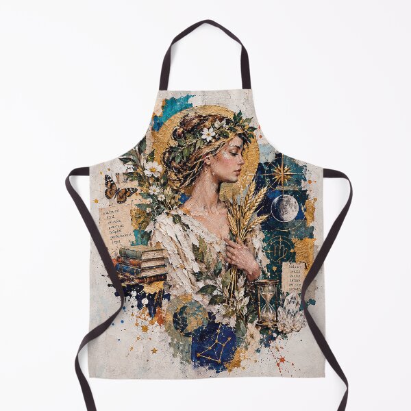 Item preview, Virgo Astrology Painting – Celestial Zodiac Maiden Art designed and sold by GalleryKauffeld.