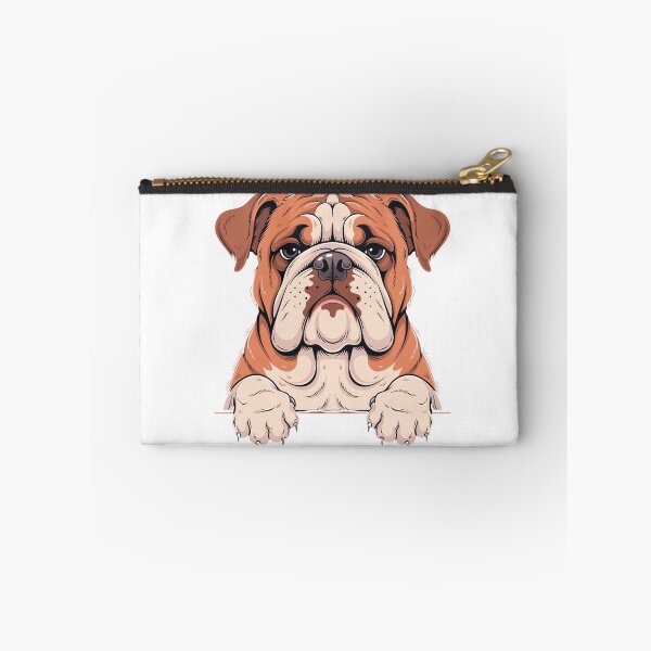 Item preview, bulldog puppy face paws illustration, dog lover gift for men women designed and sold by DariaOltes.