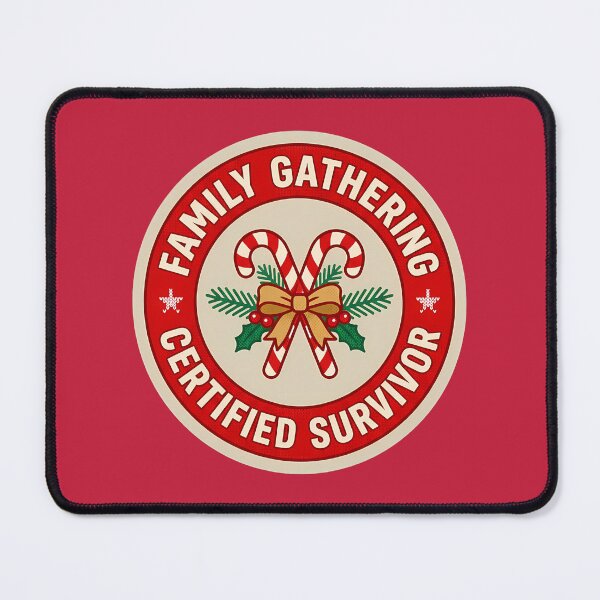 Item preview, Family Gathering Certified Survivor Holiday Badge designed and sold by DripCultureLab.