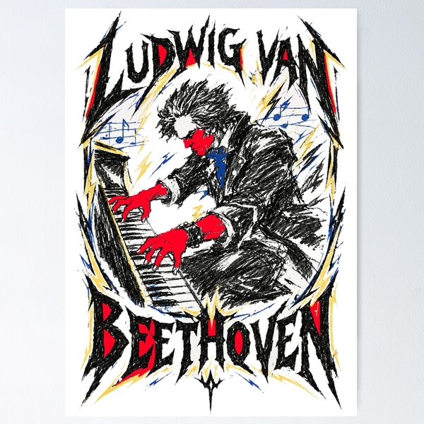 Item preview, Beethoven Ludwig Van - Metal style designed and sold by B.J. ART.