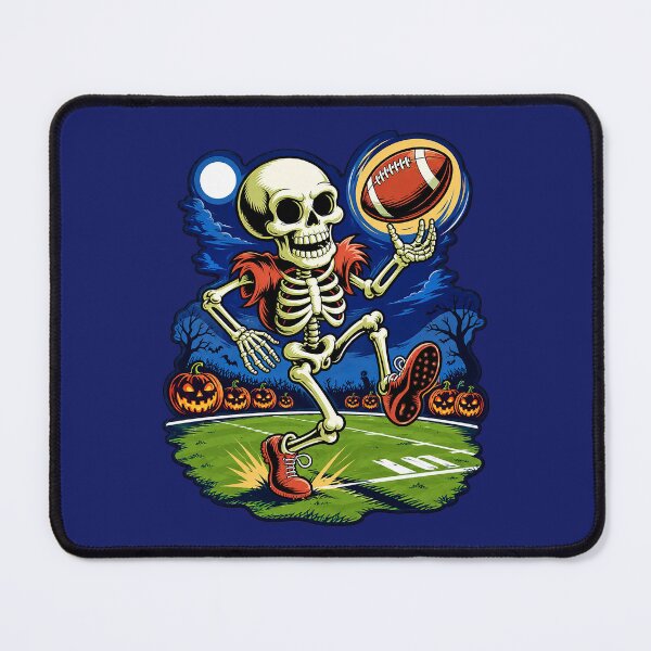 Item preview, Funny Skeleton Playing Football Halloween Spooky Sports designed and sold by Endless7Art.