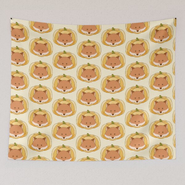 Item preview, Pumpkin Hat Fox designed and sold by salposi.