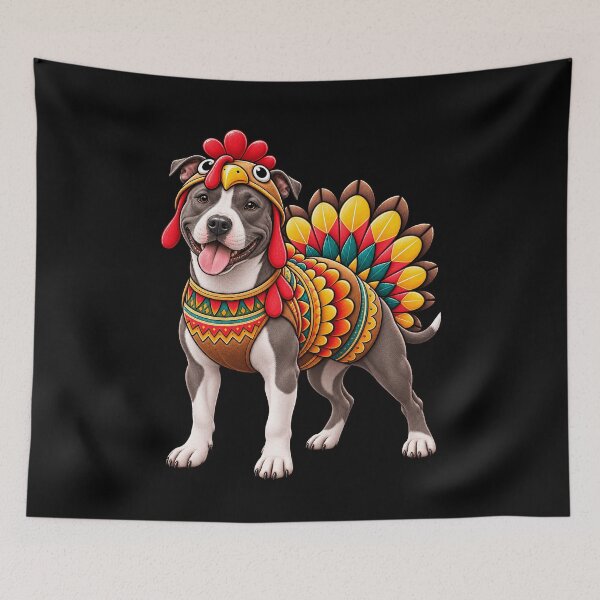Item preview, Funny American Staffordshire Terrier Turkey Costume Thanksgiving Dog Lover designed and sold by rafaeltto.