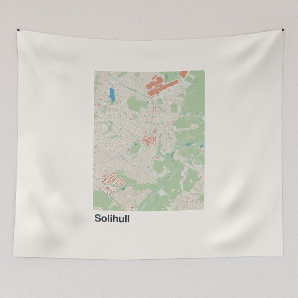Item preview, Solihull Minimalistic Map Art designed and sold by MapsNerd.