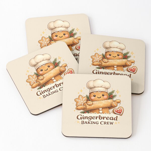 Item preview, Copy of Cute Gingerbread Christmas Cookie Crew – Cozy Holiday Baking Gifts designed and sold by 1DreamerShop.