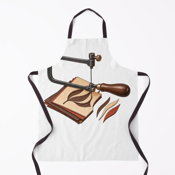 Item preview, Marquetry Artist Fret Saw and Wood Veneer Art designed and sold by UrbanCanvvas.