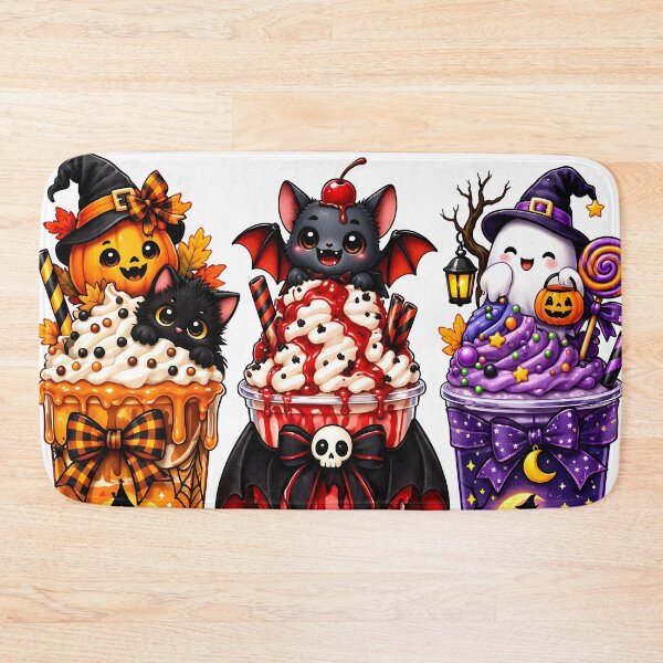 Item preview, Spooky Halloween Cute Monster Milkshake Trio designed and sold by Pure Craft.