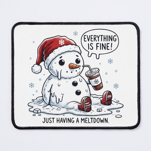 Item preview, Everything Is Fine Melting Snowman designed and sold by Fam19.