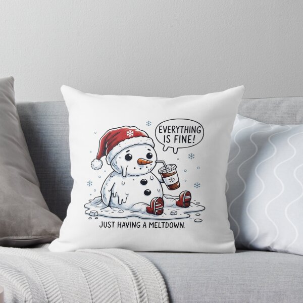 Item preview, Everything Is Fine Melting Snowman designed and sold by Fam19.